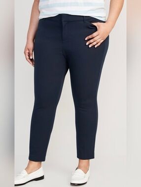 💜 NWT Old Navy Navy Mid-Rise Pixie Skinny Pants 28 5X